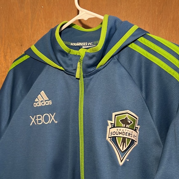 Adidas Seattle Sounders FC Full Zip Hoodie - Picture 2 of 7
